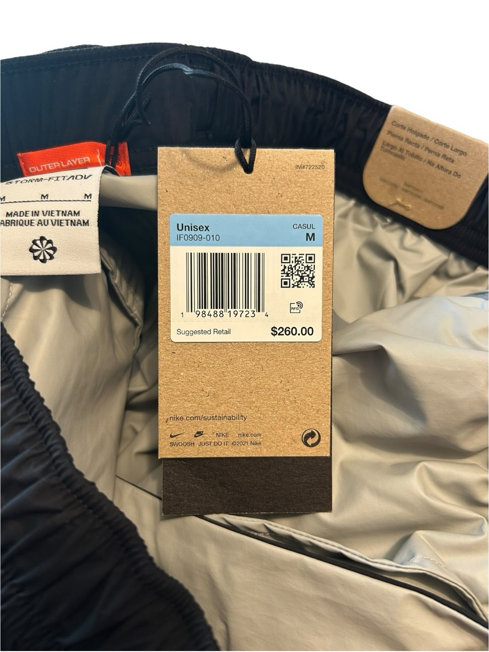 Nike ACG Storm-FIT ADV Rain Pants "Morpho" Men’s Medium M IF0909-010 NWT NEW - Picture 7 of 9